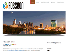 Tablet Screenshot of fosscon.org